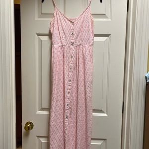 Light pink sundress , midi, like new - A New Day